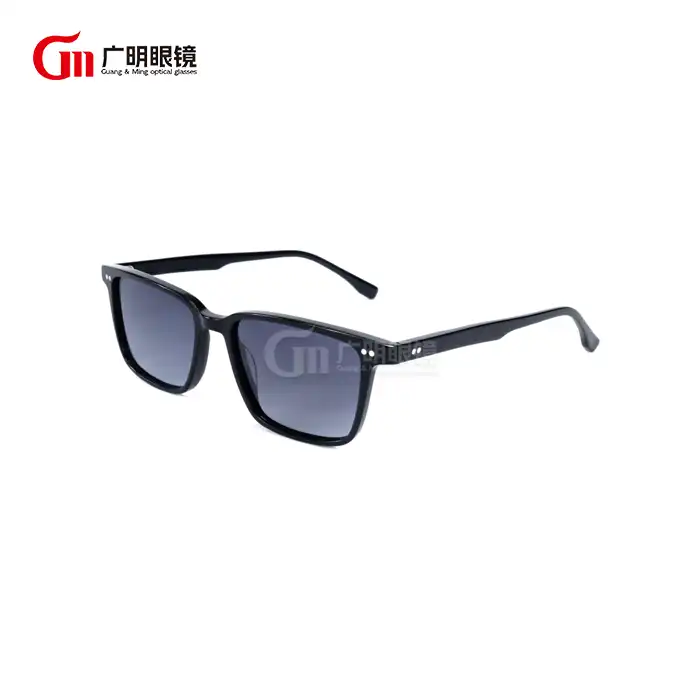 mans vintage vierkantige sonbril