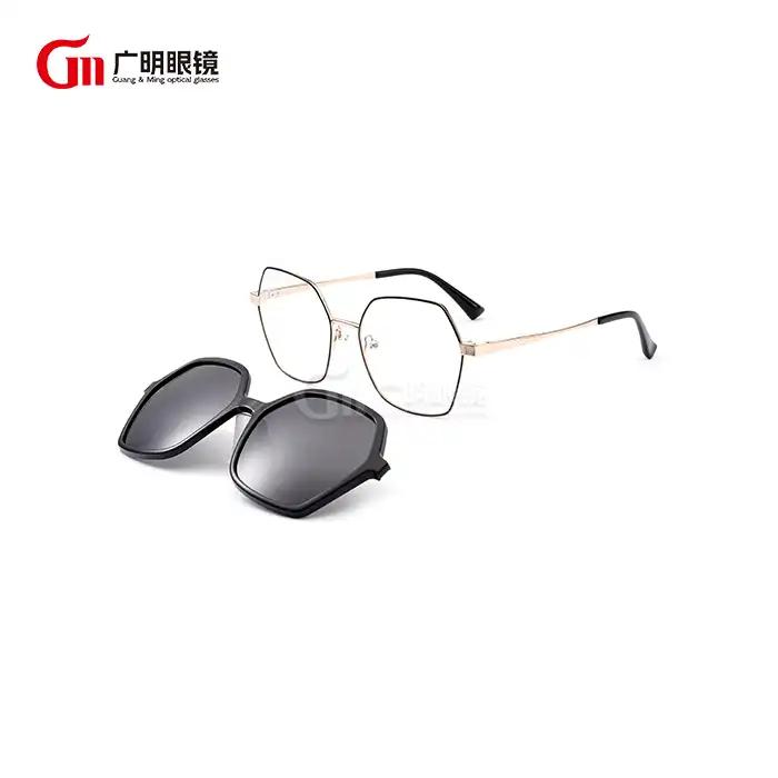 designer glasses with clip on sunglasses