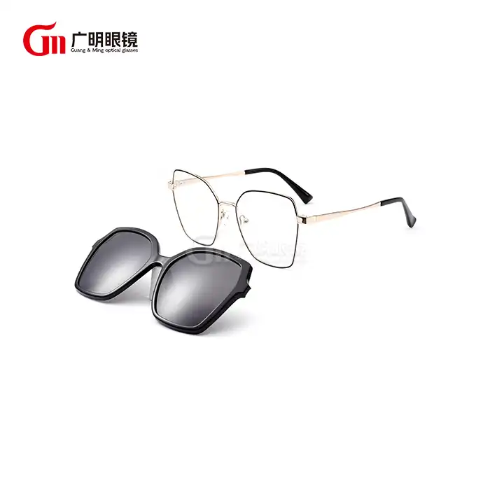 eye glass frames with magnetic sunglasses